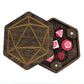 Hex Tray D20 Design Dark Espresso