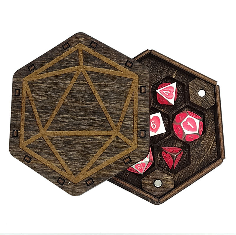 Hex Tray D20 Design Dark Espresso